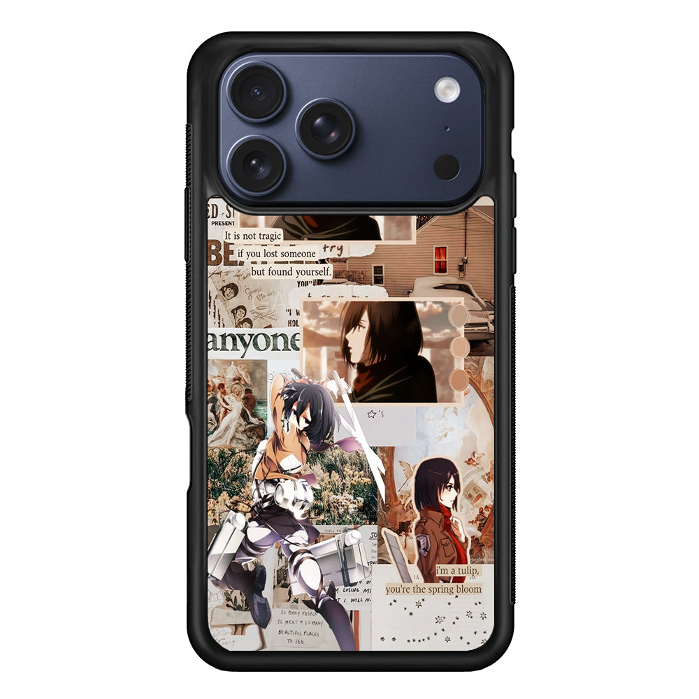 Mikasa Attack On Titan Aesthetic iPhone 17 Pro Case - Altracase