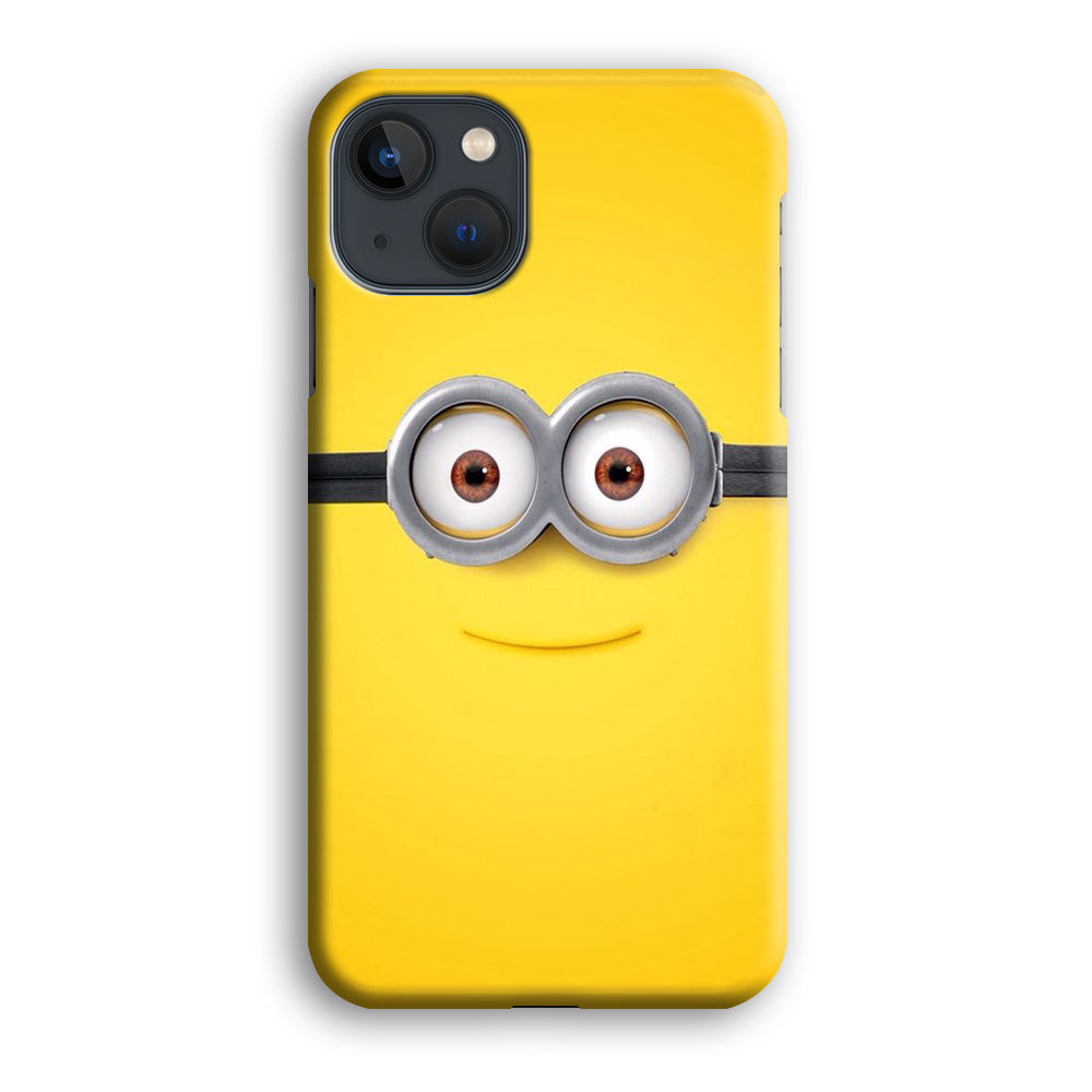 Minion Smiley Face iPhone 14 Plus Case