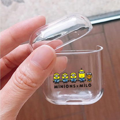 Minions X Milo Hard Plastic Protective Clear Case Cover For Apple Airpods-AirPod Case-Altracase