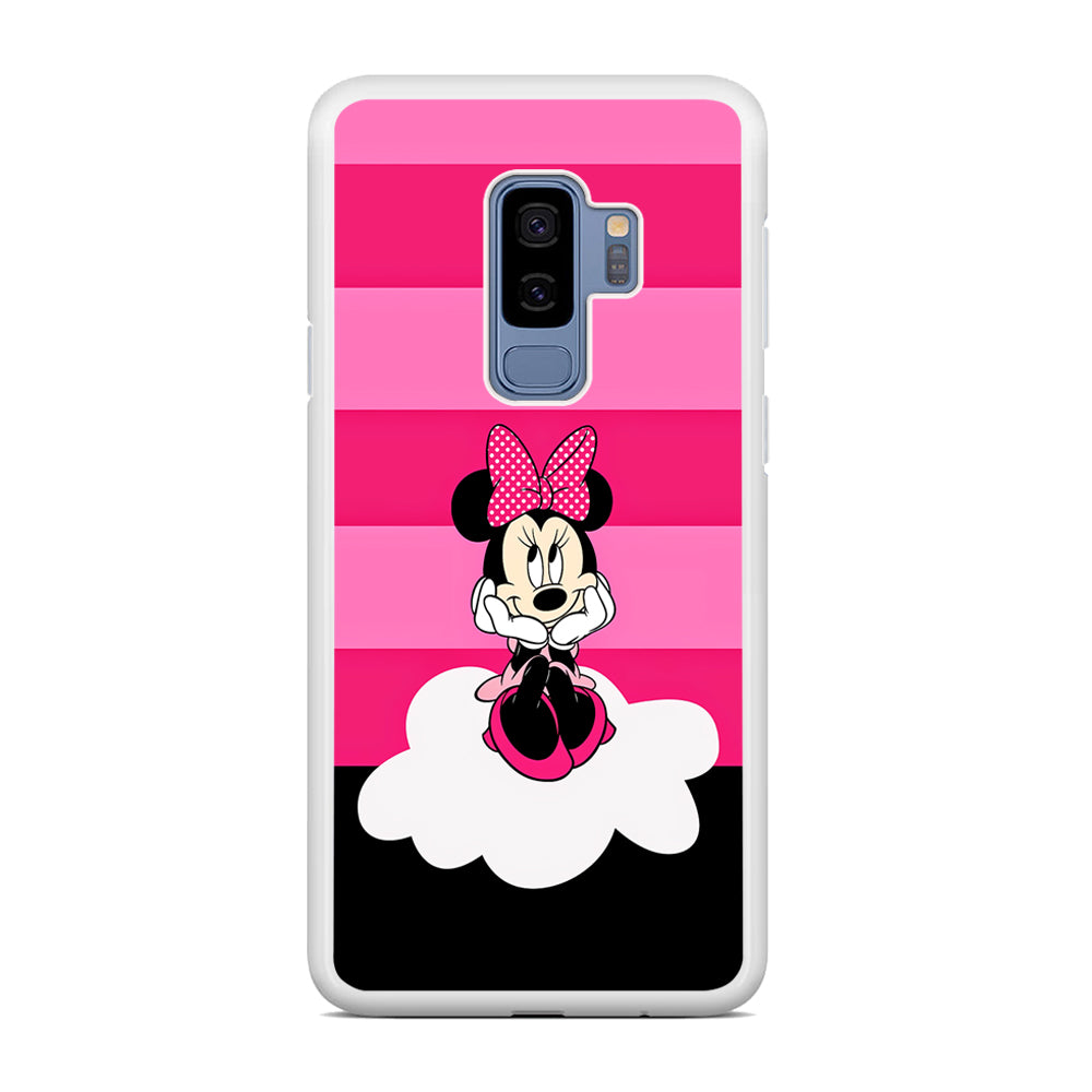 Minnie Mouse Pink Stripe Samsung Galaxy S9 Plus Case