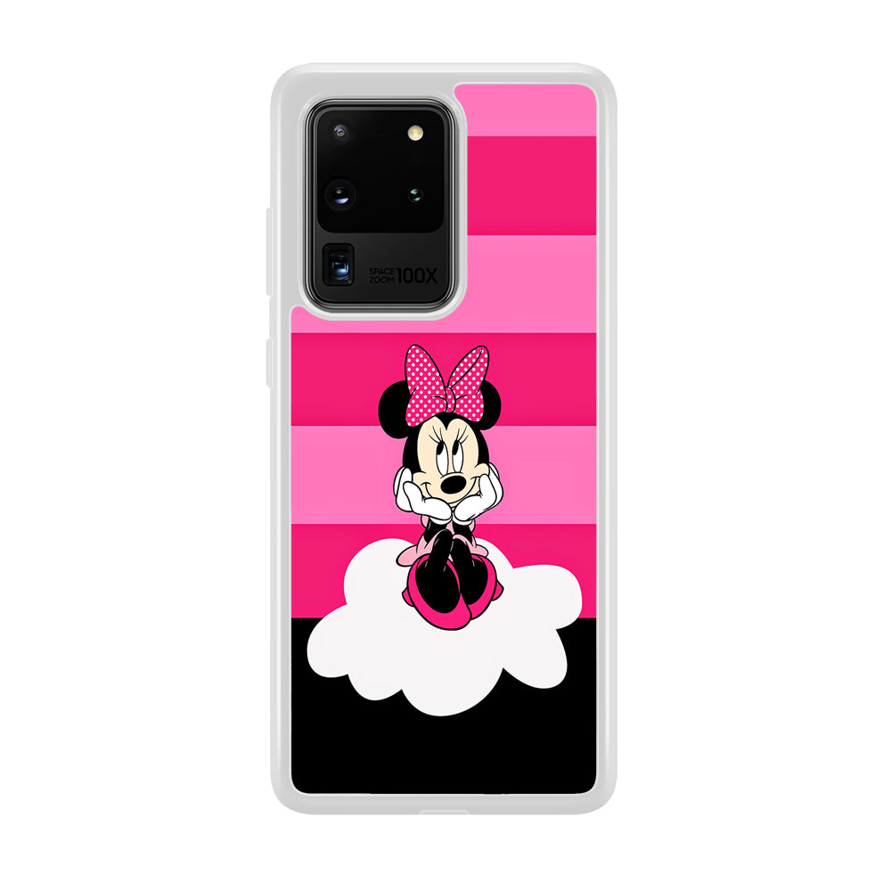 Minnie Mouse Pink Stripe Samsung Galaxy S20 Ultra Case