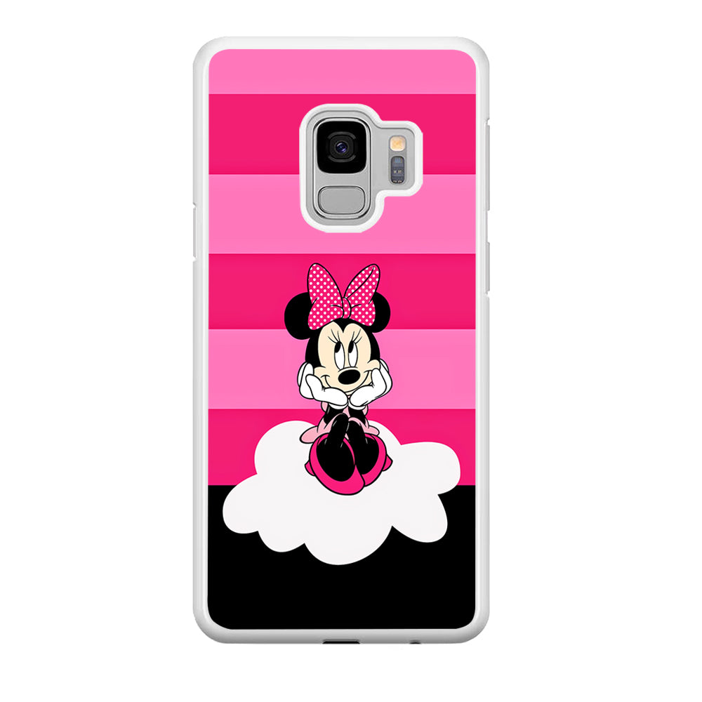 Minnie Mouse Pink Stripe Samsung Galaxy S9 Case