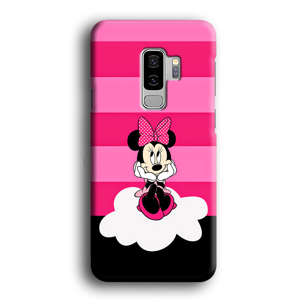 Minnie Mouse Pink Stripe Samsung Galaxy S9 Plus Case