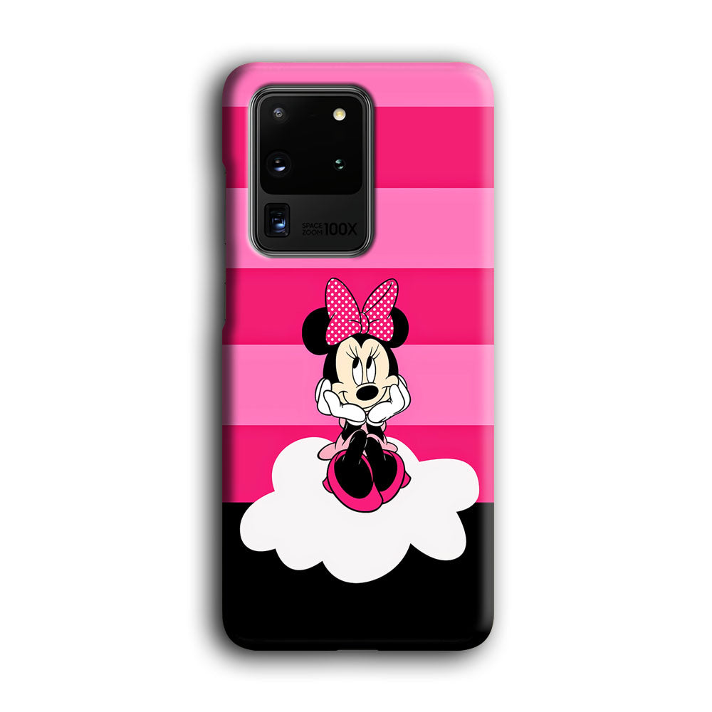 Minnie Mouse Pink Stripe Samsung Galaxy S20 Ultra Case