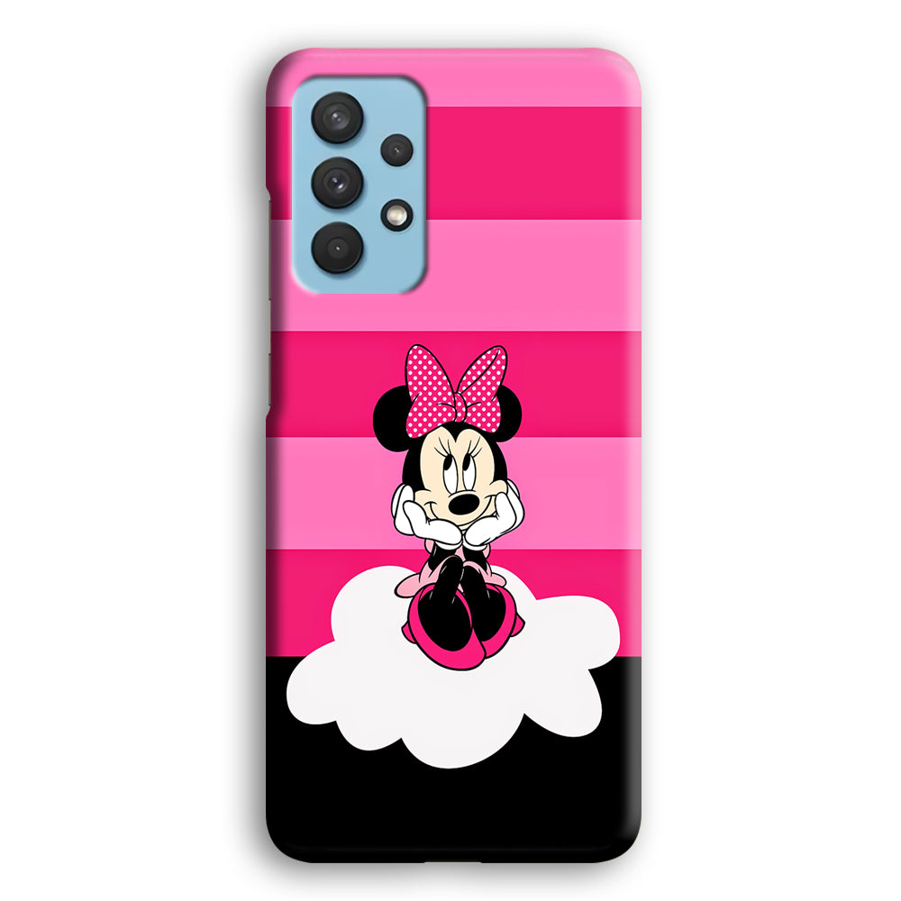 Minnie Mouse Pink Stripe Samsung Galaxy A32 Case