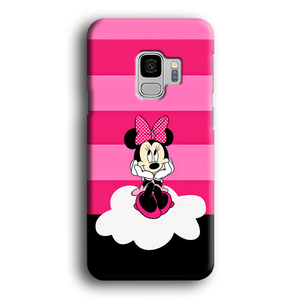 Minnie Mouse Pink Stripe Samsung Galaxy S9 Case