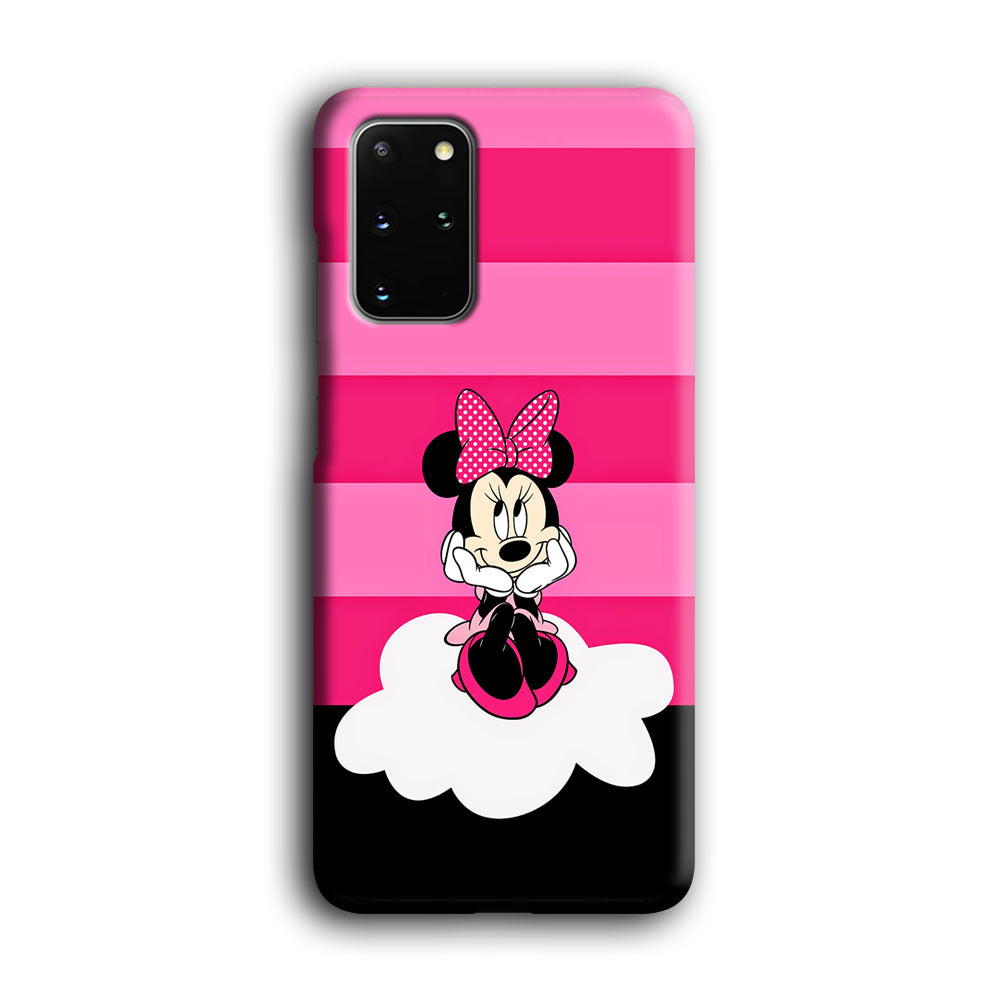 Minnie Mouse Pink Stripe Samsung Galaxy S20 Plus Case