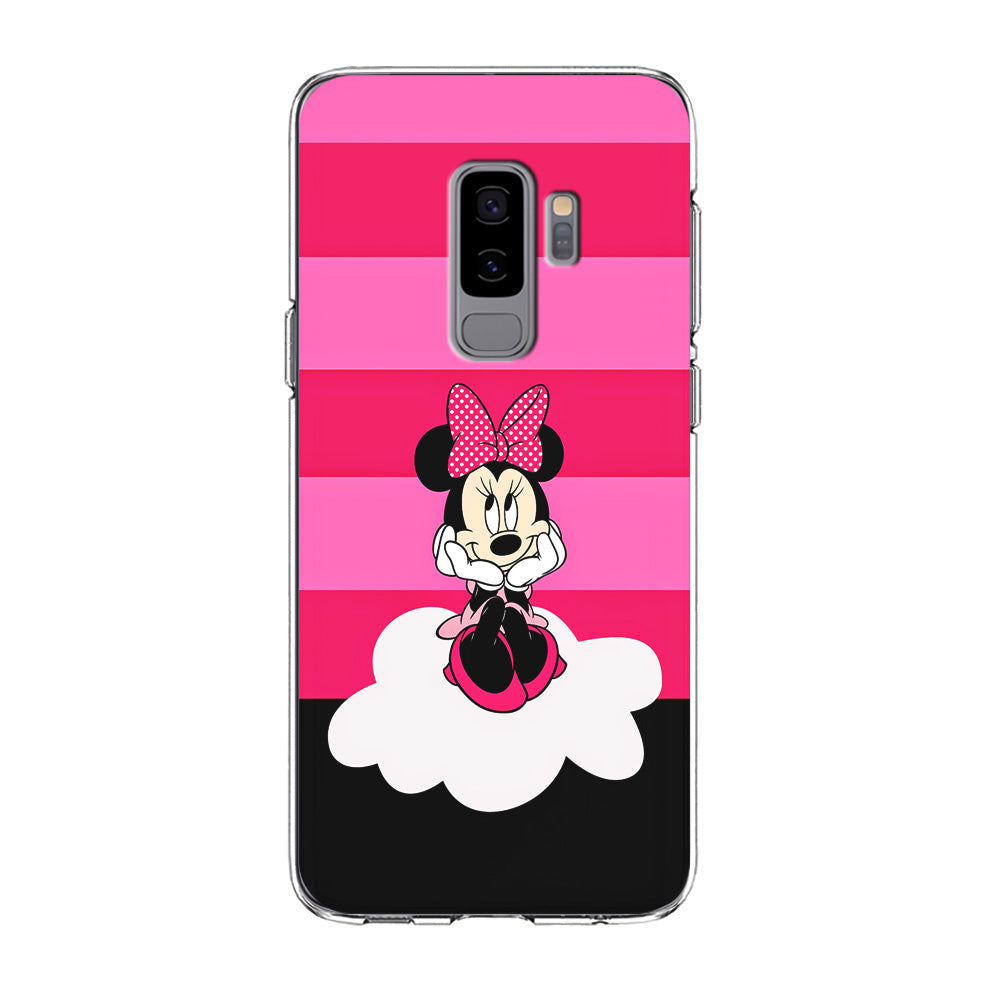 Minnie Mouse Pink Stripe Samsung Galaxy S9 Plus Case