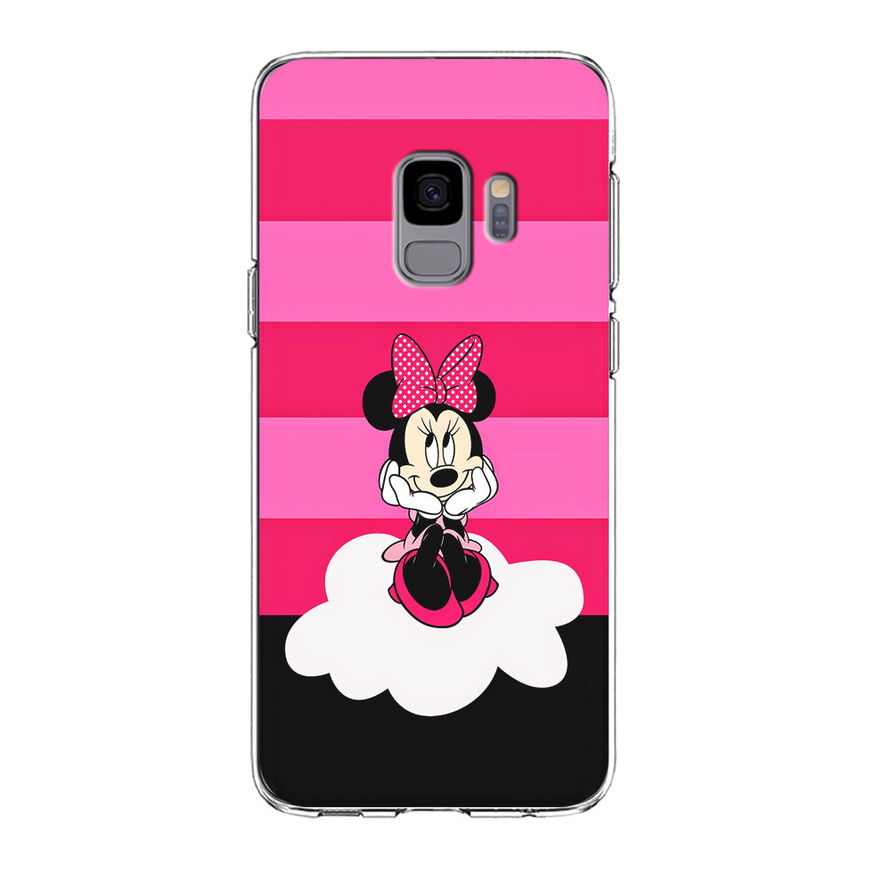 Minnie Mouse Pink Stripe Samsung Galaxy S9 Case