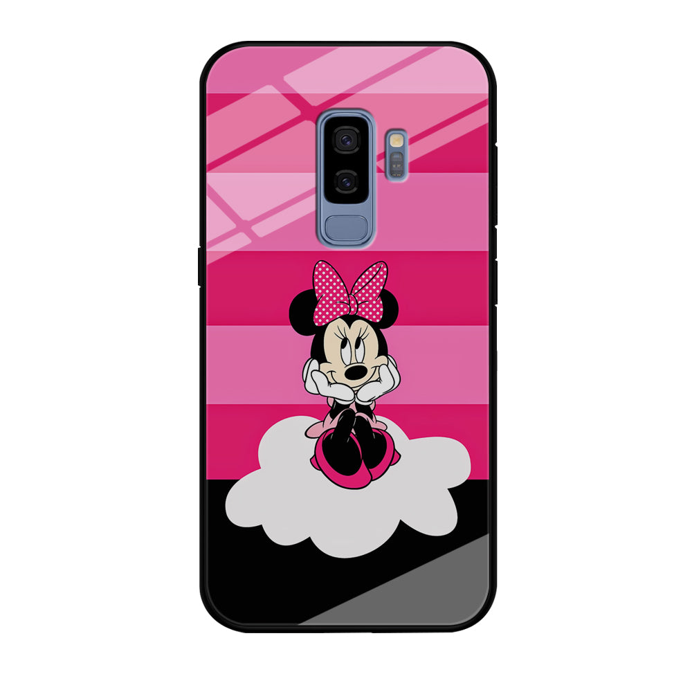 Minnie Mouse Pink Stripe Samsung Galaxy S9 Plus Case