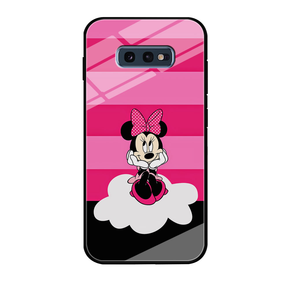 Minnie Mouse Pink Stripe Samsung Galaxy S10E Case