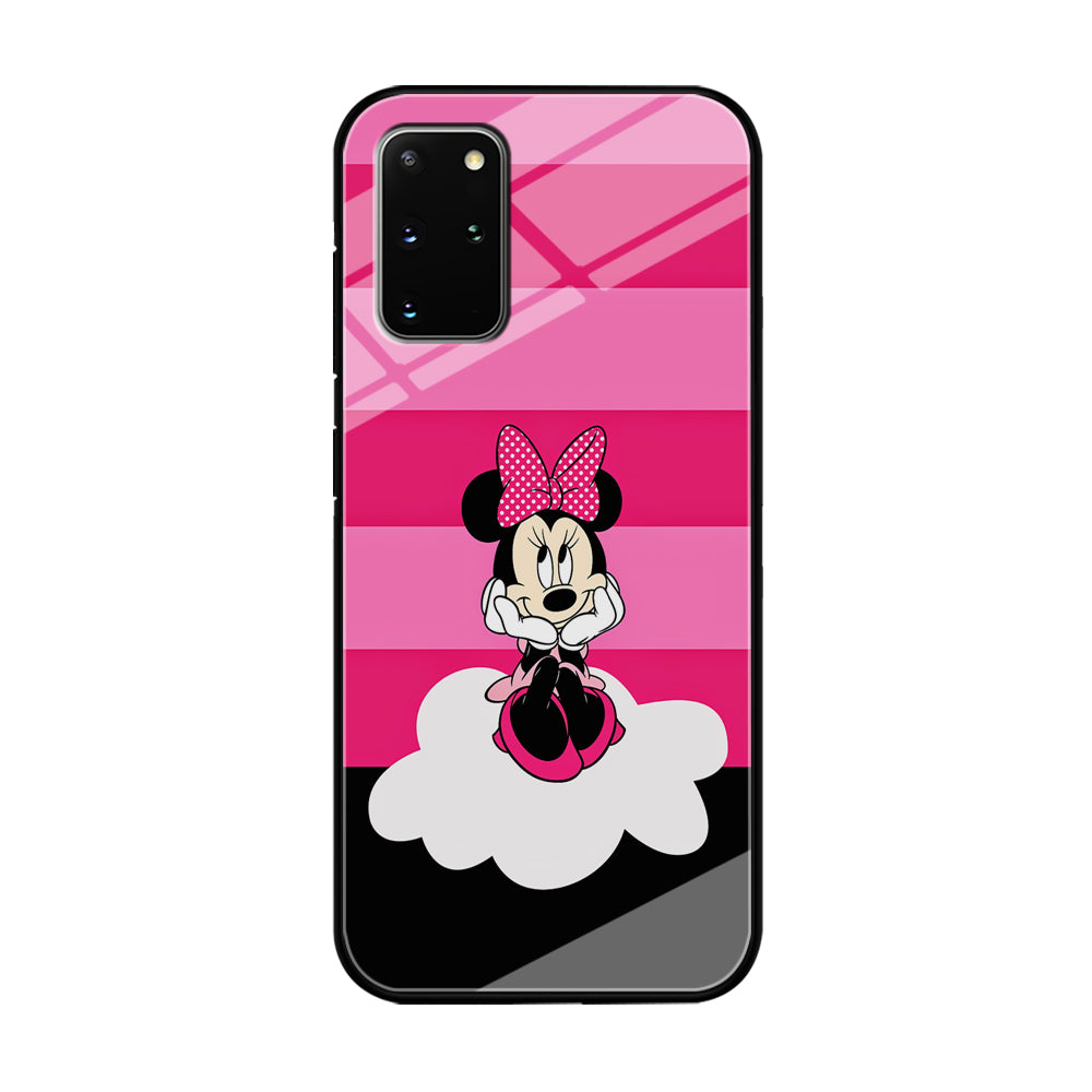 Minnie Mouse Pink Stripe Samsung Galaxy S20 Plus Case