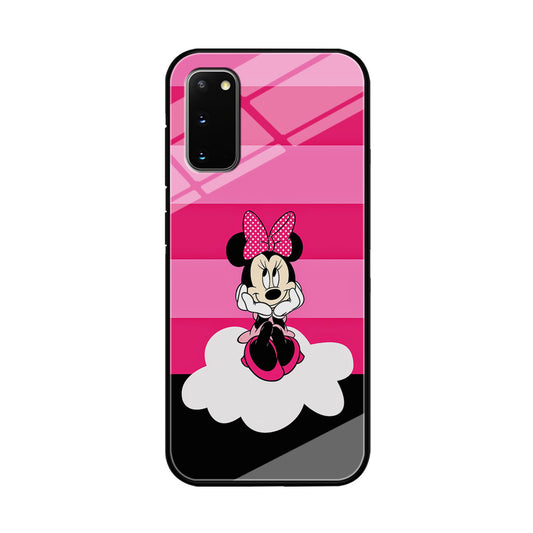 Minnie Mouse Pink Stripe Samsung Galaxy S20 Case