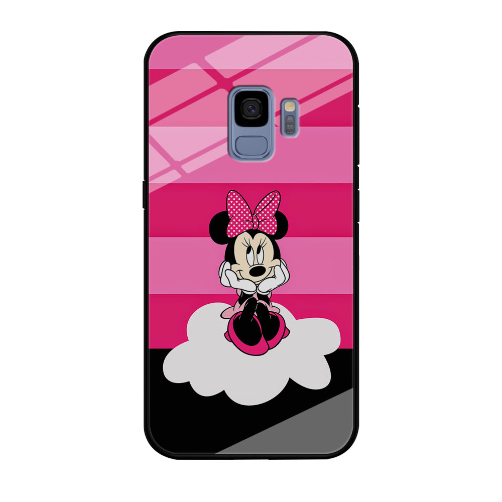 Minnie Mouse Pink Stripe Samsung Galaxy S9 Case