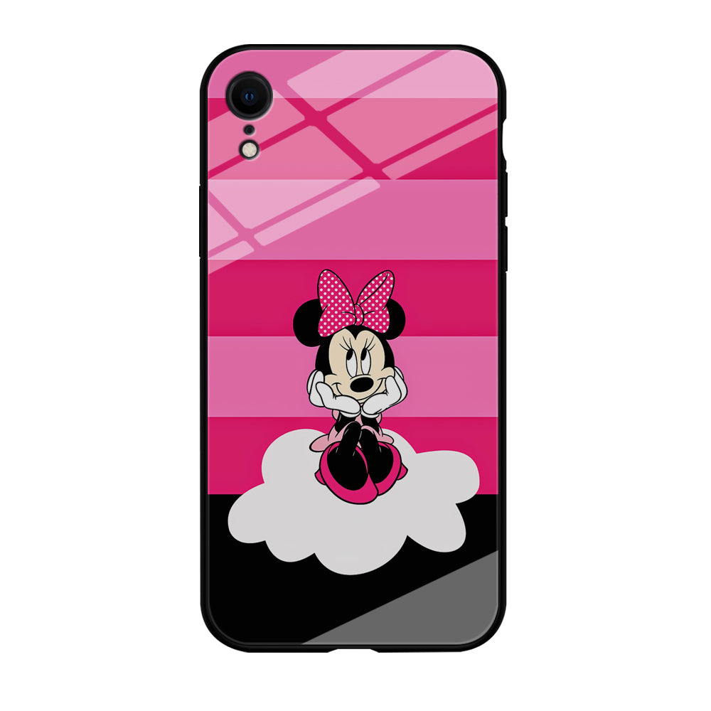 Minnie Mouse Pink Stripe iPhone XR Case