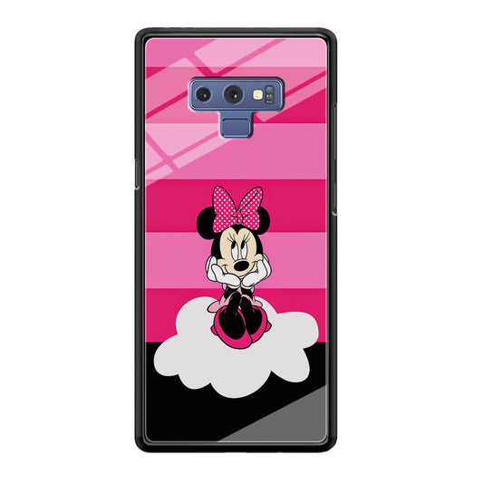 Minnie Mouse Pink Stripe Samsung Galaxy Note 9 Case