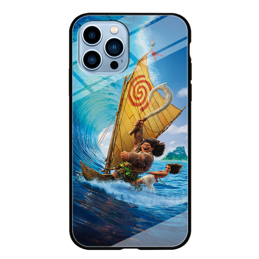 Moana Sailing on The Sea iPhone 14 Pro Case-Phone Case-Tempered Glass Case-Altracase