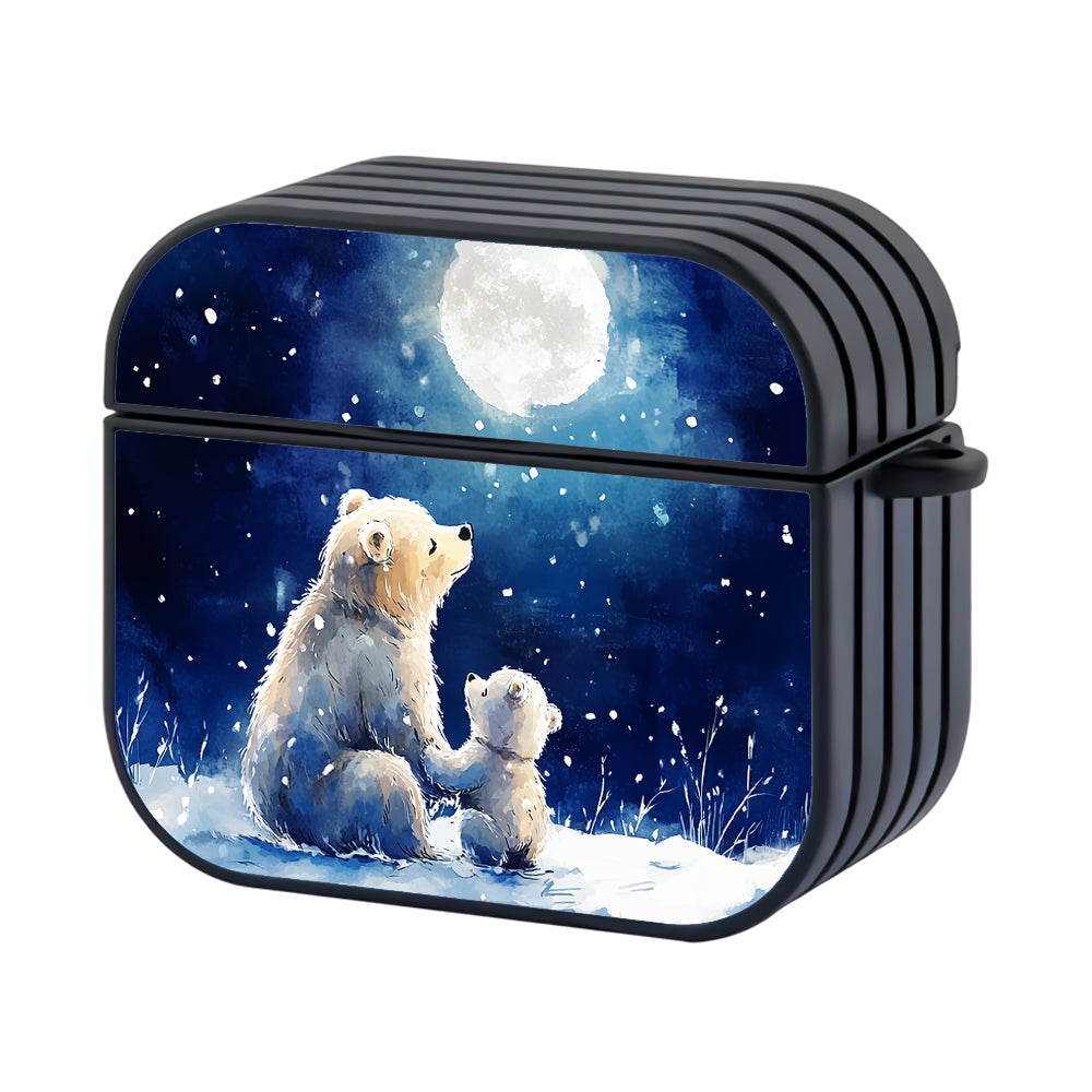 Mother and Baby Bears Moonlit Apple AirPods 4 Case - Altracase