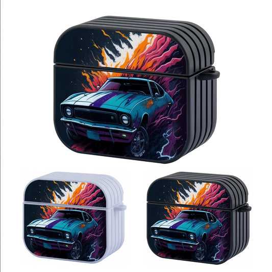 Muscle Car Sport Art Hard Plastic Case Cover For Apple Airpods 3