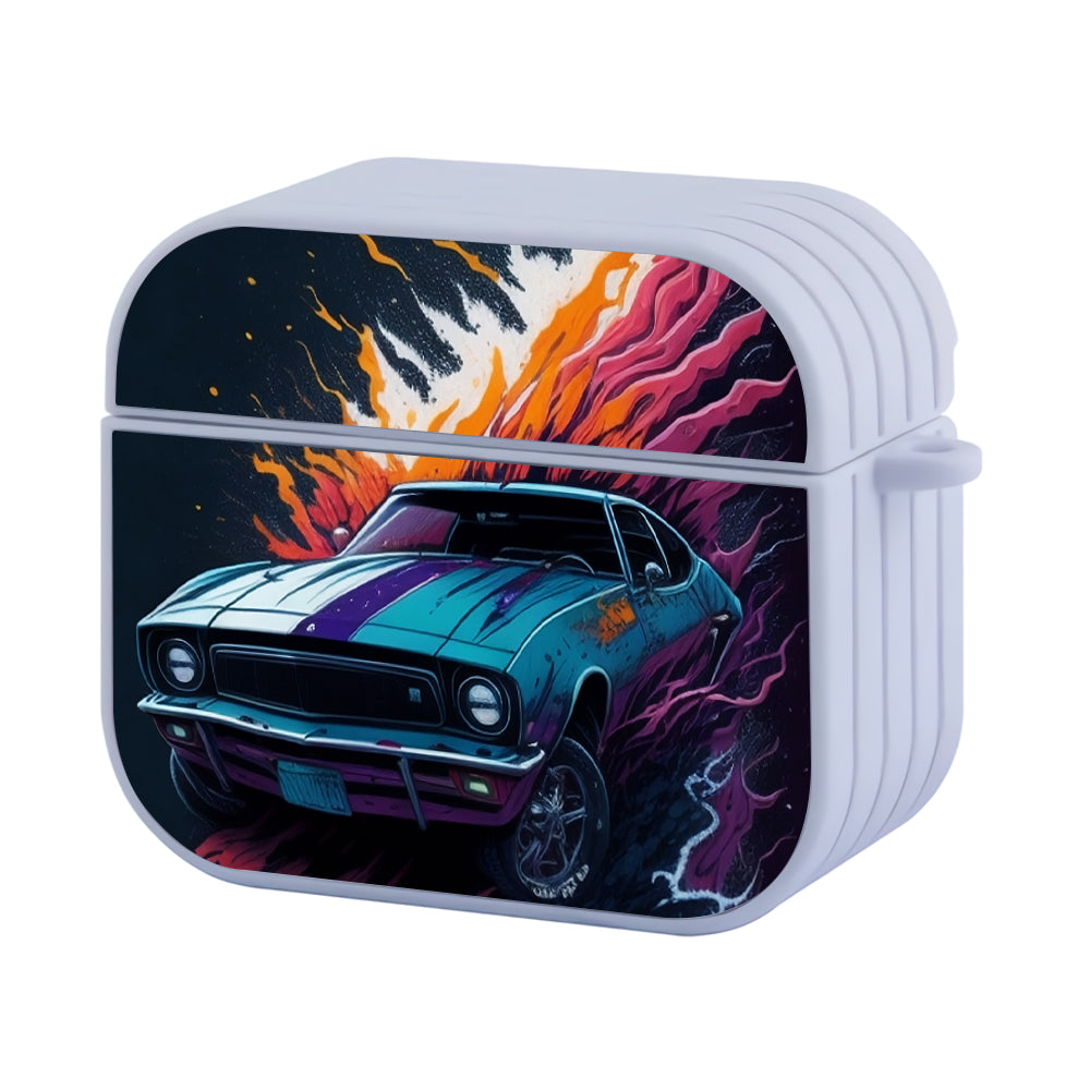 Muscle Car Sport Art Hard Plastic Case Cover For Apple Airpods 3