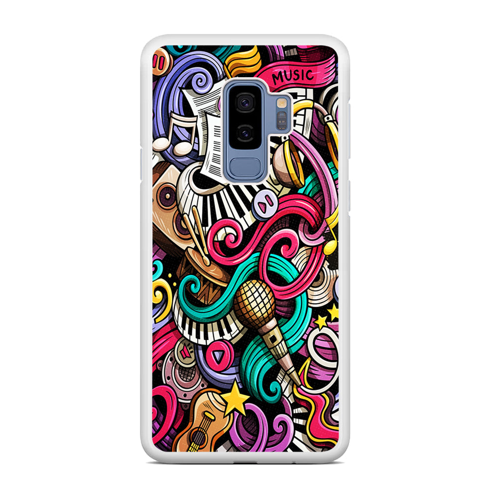 Music Doodle Art Samsung Galaxy S9 Plus Case