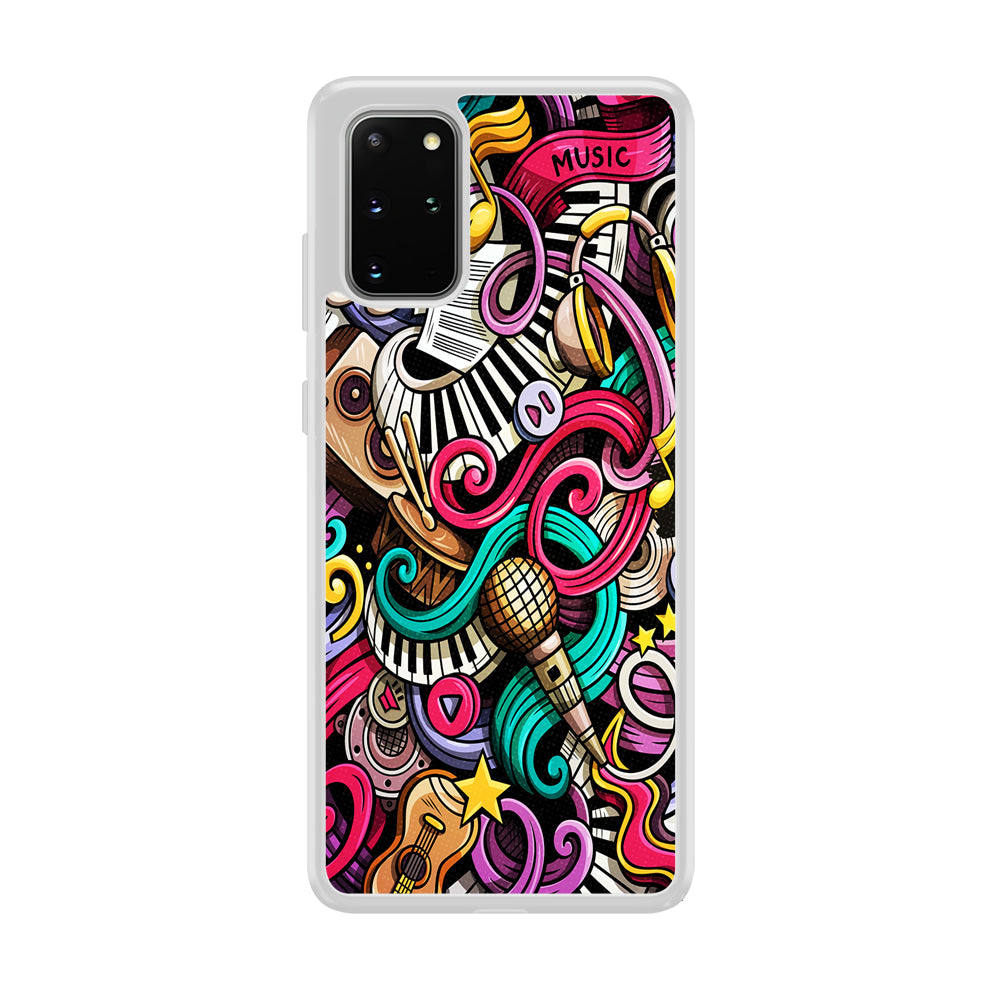 Music Doodle Art Samsung Galaxy S20 Plus Case