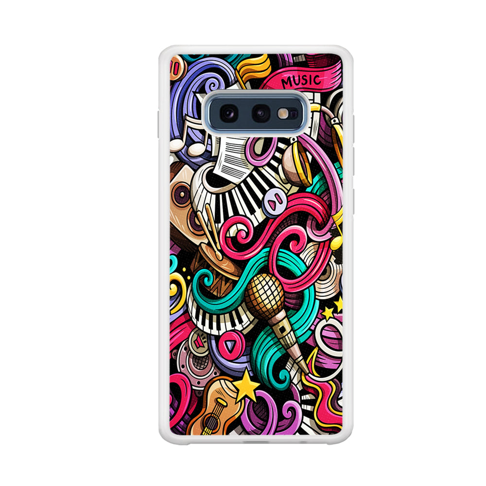 Music Doodle Art Samsung Galaxy S10E Case