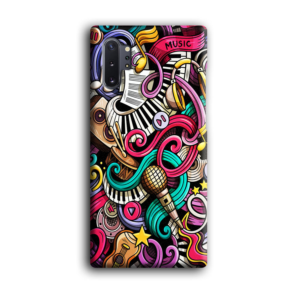 Music Doodle Art Samsung Galaxy Note 10 Plus Case