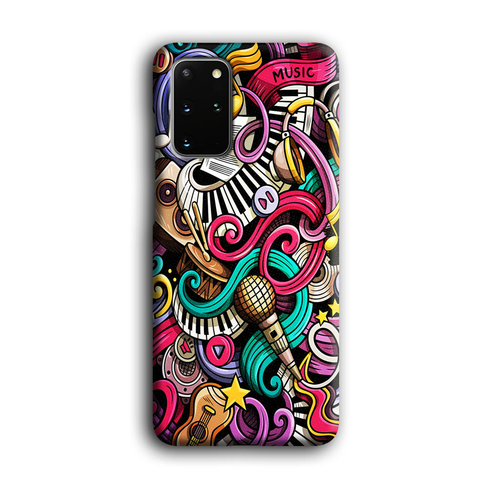 Music Doodle Art Samsung Galaxy S20 Plus Case