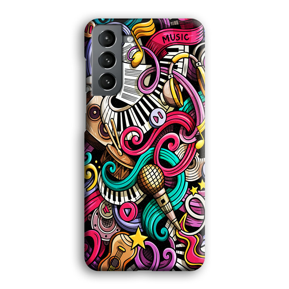 Music Doodle Art Samsung Galaxy S22 Plus Case-Phone Case-3D Case-Altracase