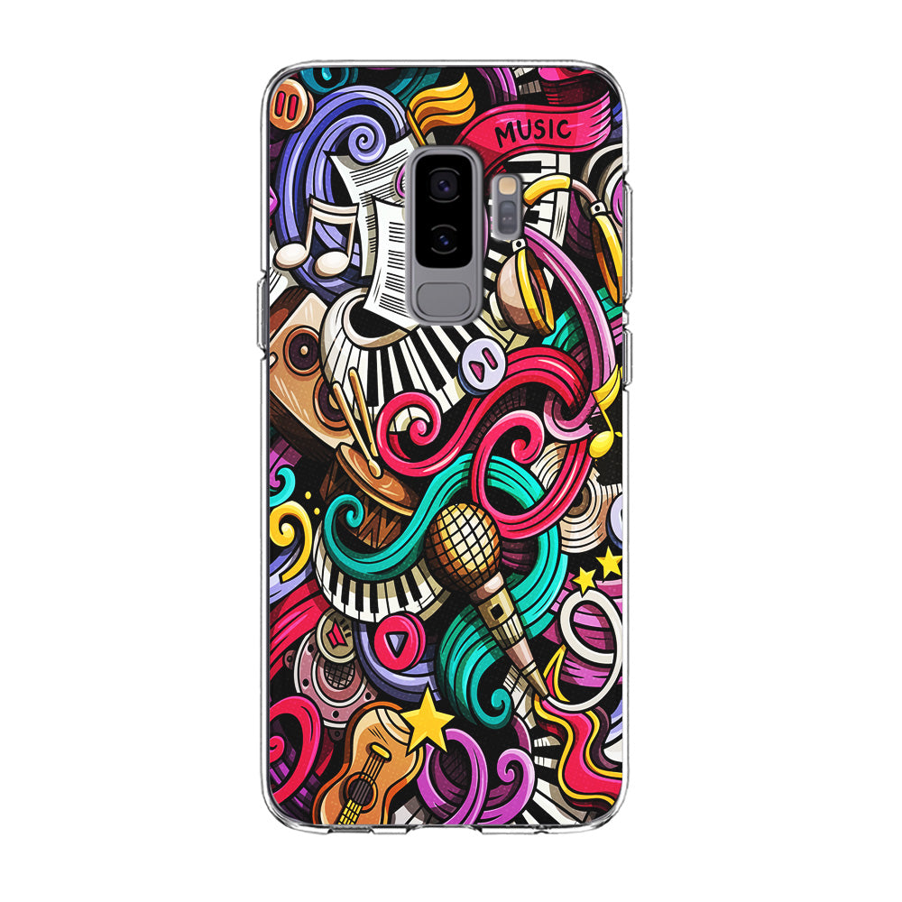 Music Doodle Art Samsung Galaxy S9 Plus Case