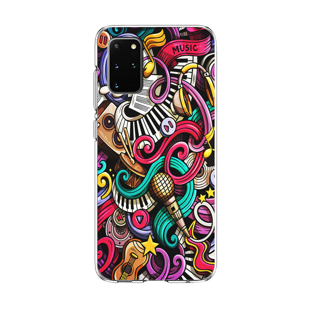 Music Doodle Art Samsung Galaxy S20 Plus Case