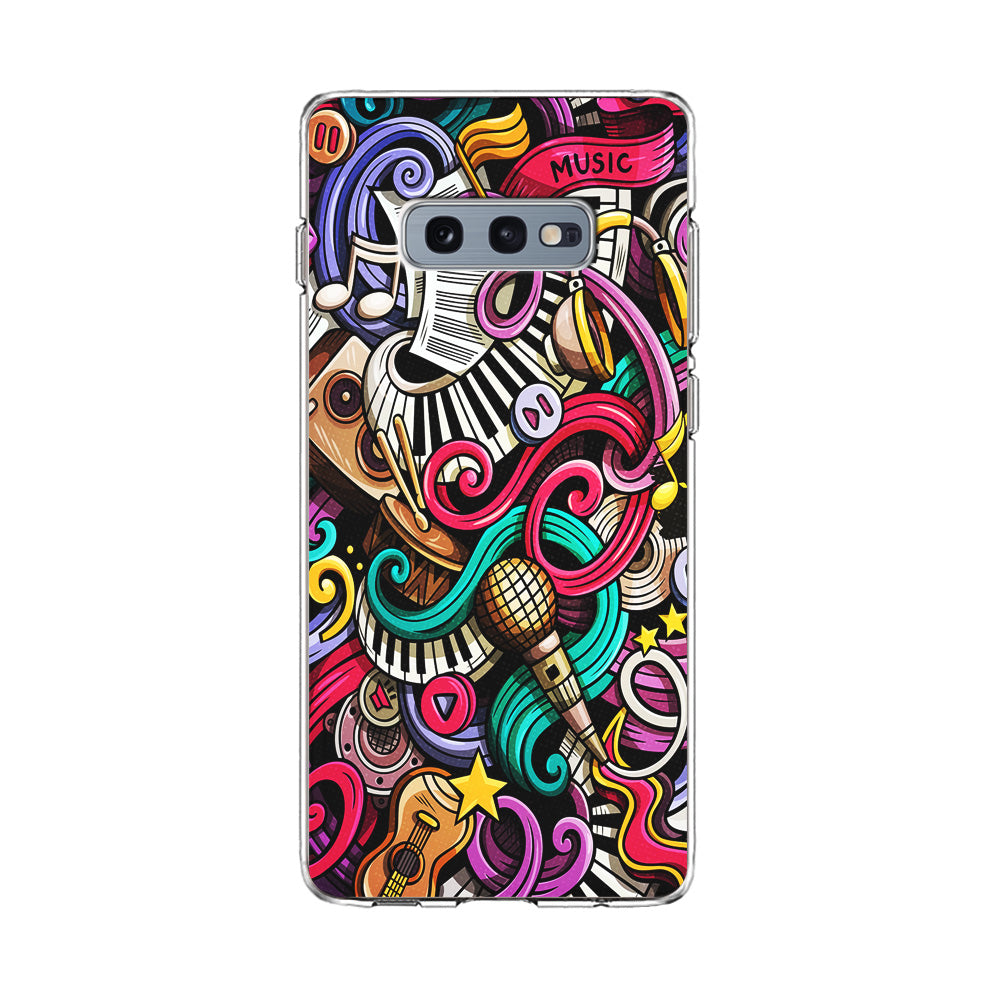 Music Doodle Art Samsung Galaxy S10E Case