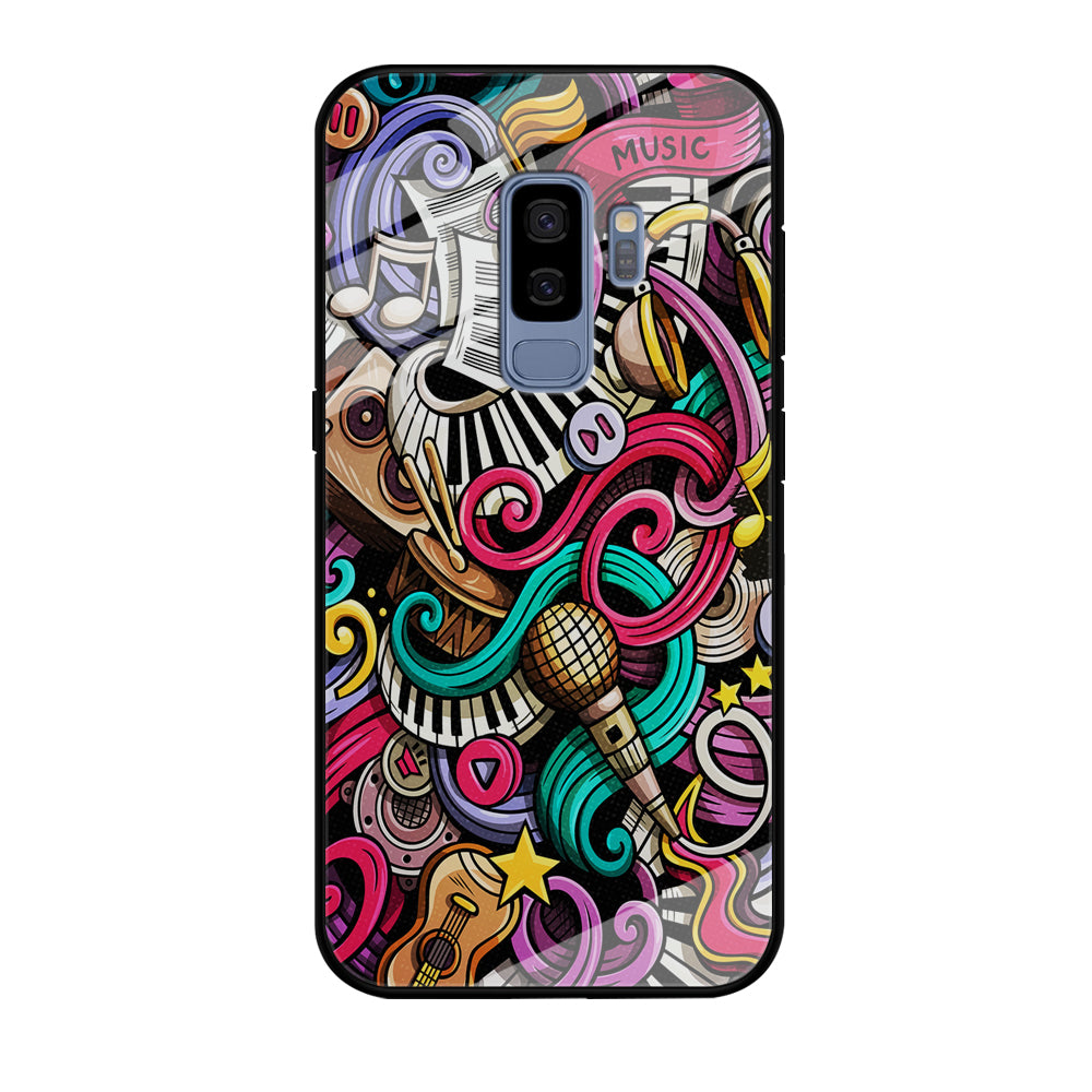 Music Doodle Art Samsung Galaxy S9 Plus Case