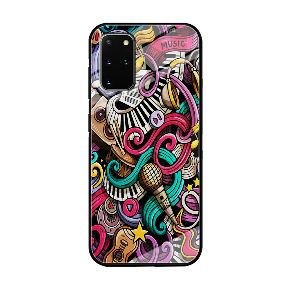 Music Doodle Art Samsung Galaxy S20 Plus Case