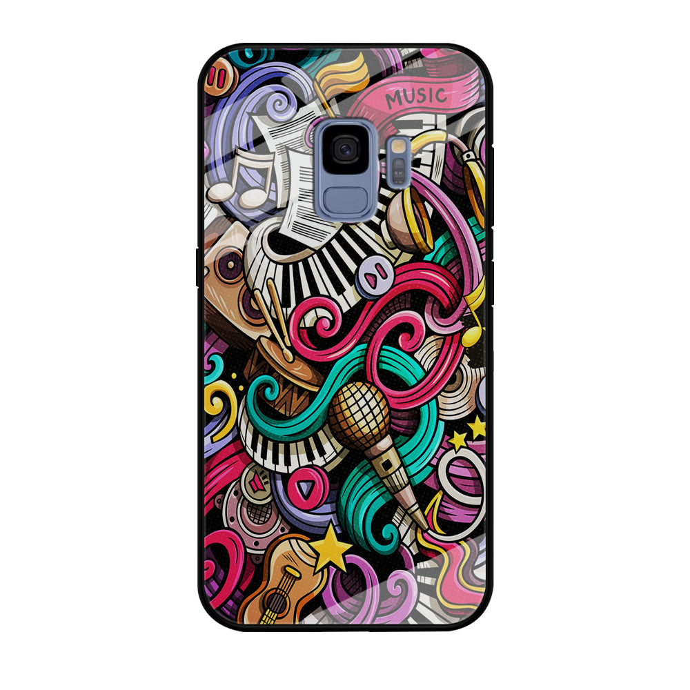 Music Doodle Art Samsung Galaxy S9 Case