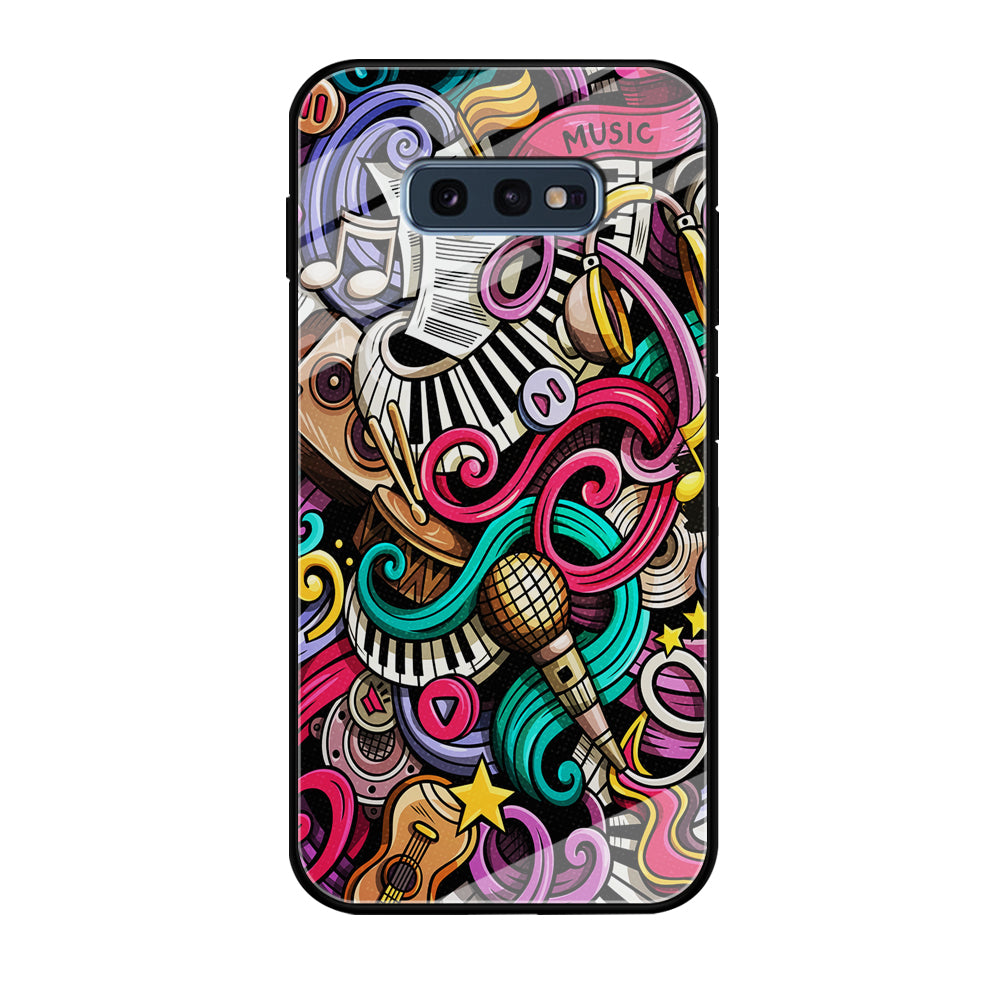 Music Doodle Art Samsung Galaxy S10E Case