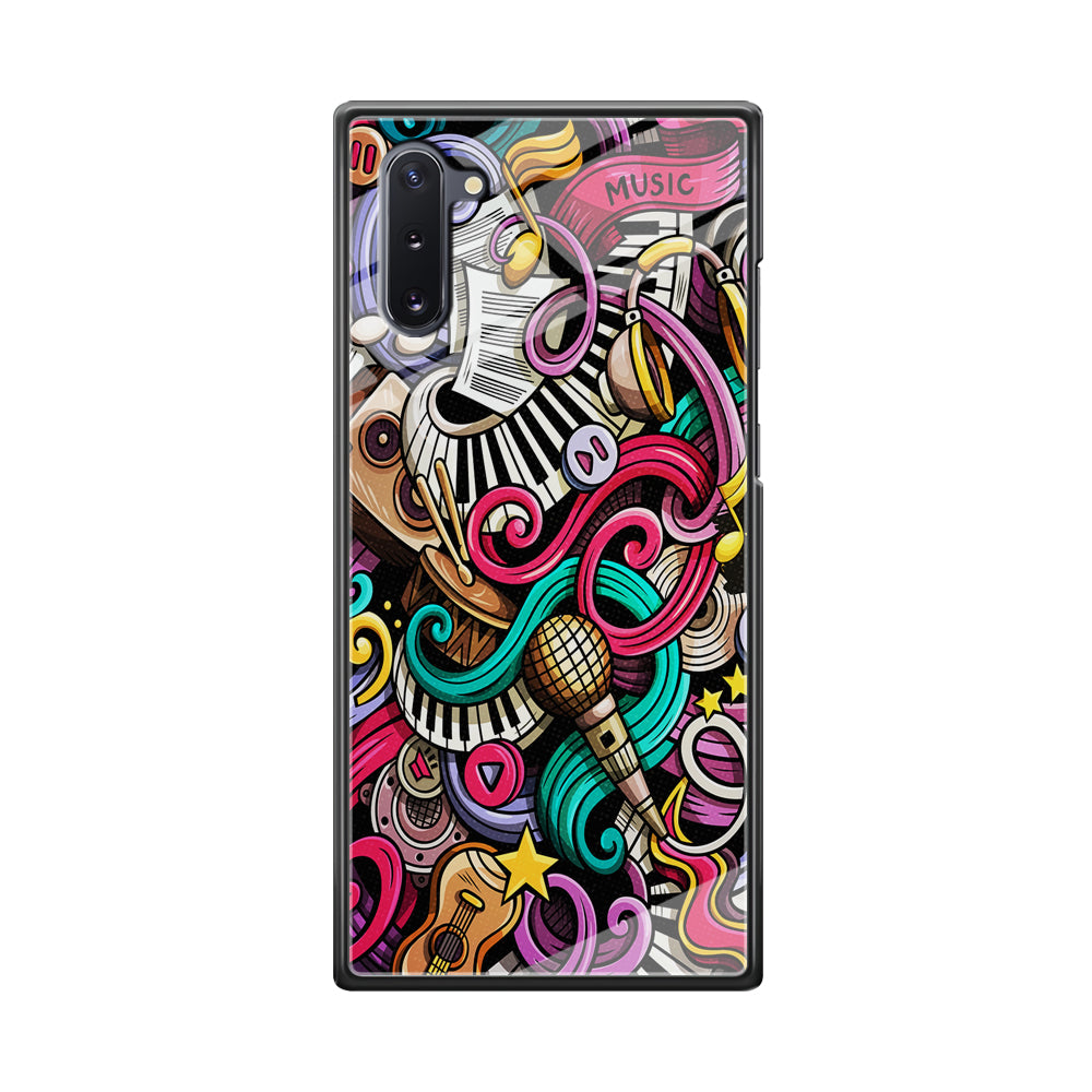 Music Doodle Art Samsung Galaxy Note 10 Case