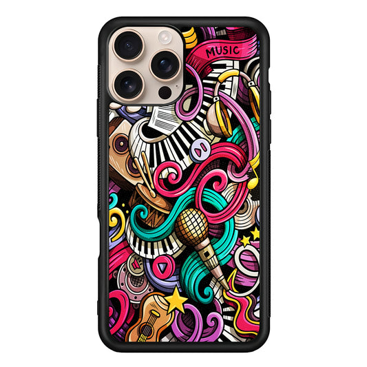Music Doodle Art iPhone 16 Pro Case - Altracase