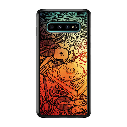 Music Graffiti Art Samsung Galaxy S10 Case