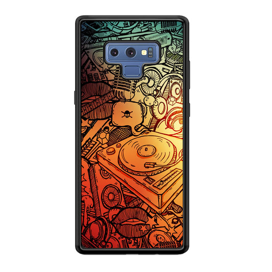 Music Graffiti Art Samsung Galaxy Note 9 Case