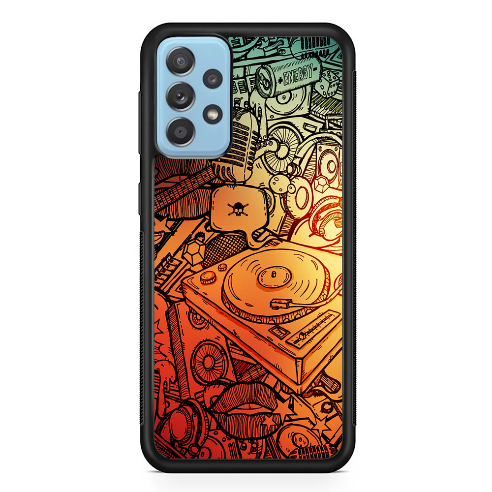 Music Graffiti Art Samsung Galaxy A52 Case