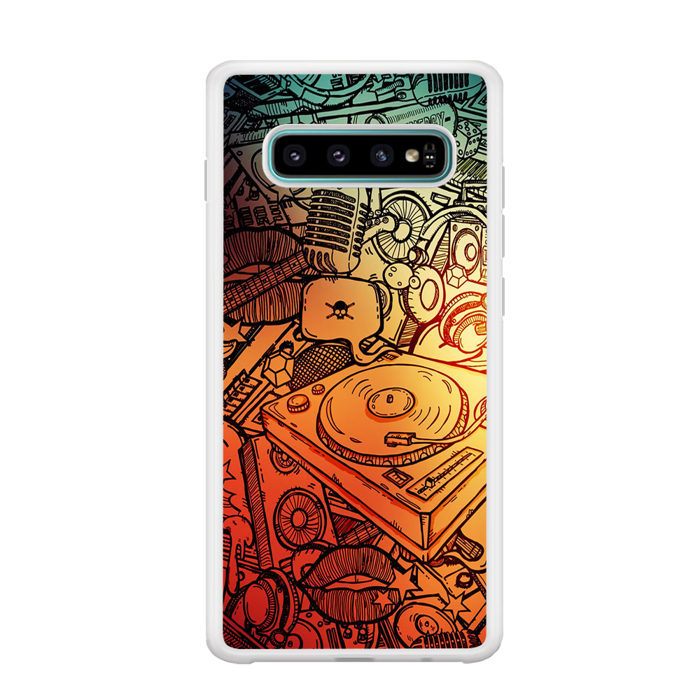 Music Graffiti Art Samsung Galaxy S10 Case