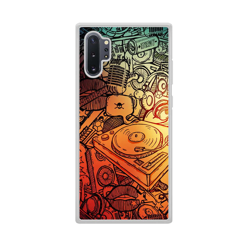 Music Graffiti Art Samsung Galaxy Note 10 Plus Case