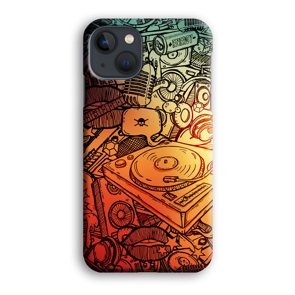 Music Graffiti Art iPhone 14 Plus Case