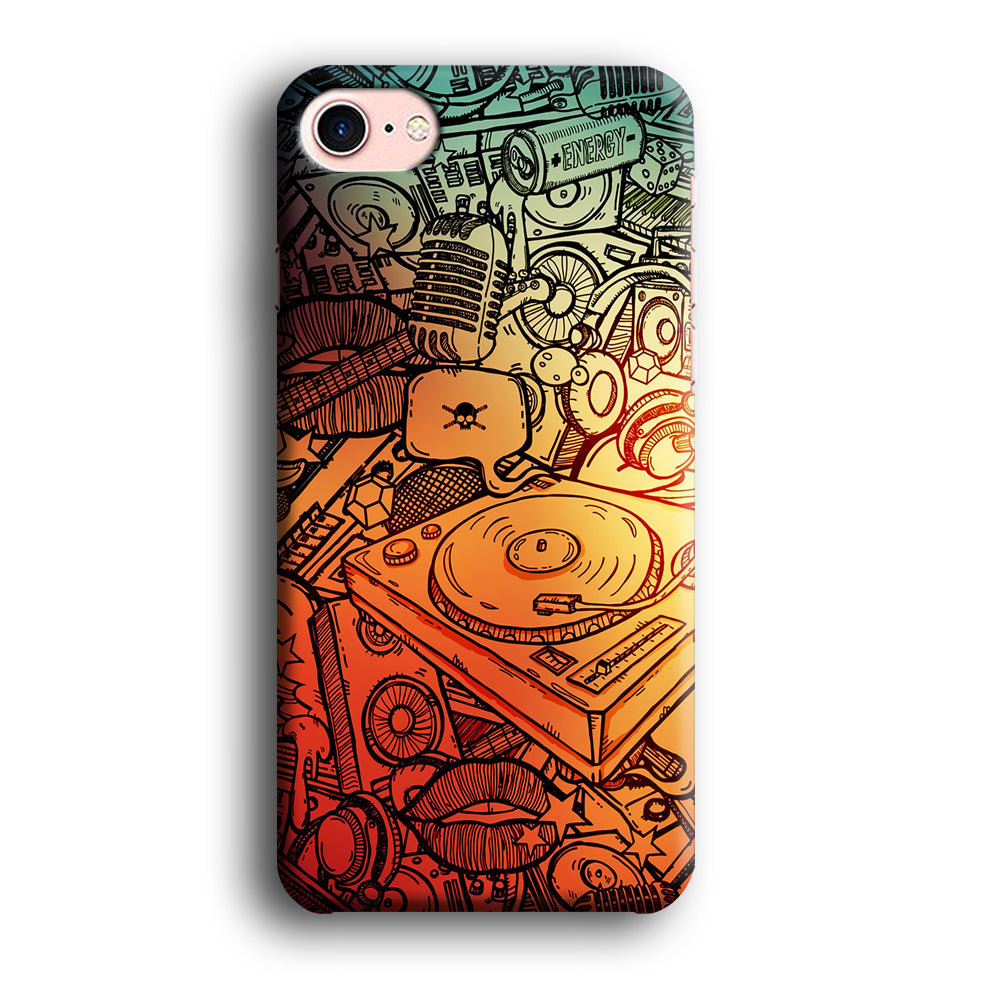 Music Graffiti Art iPhone SE 3 2022 Case