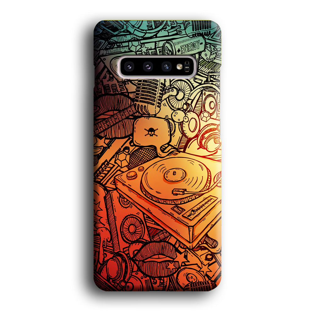 Music Graffiti Art Samsung Galaxy S10 Case