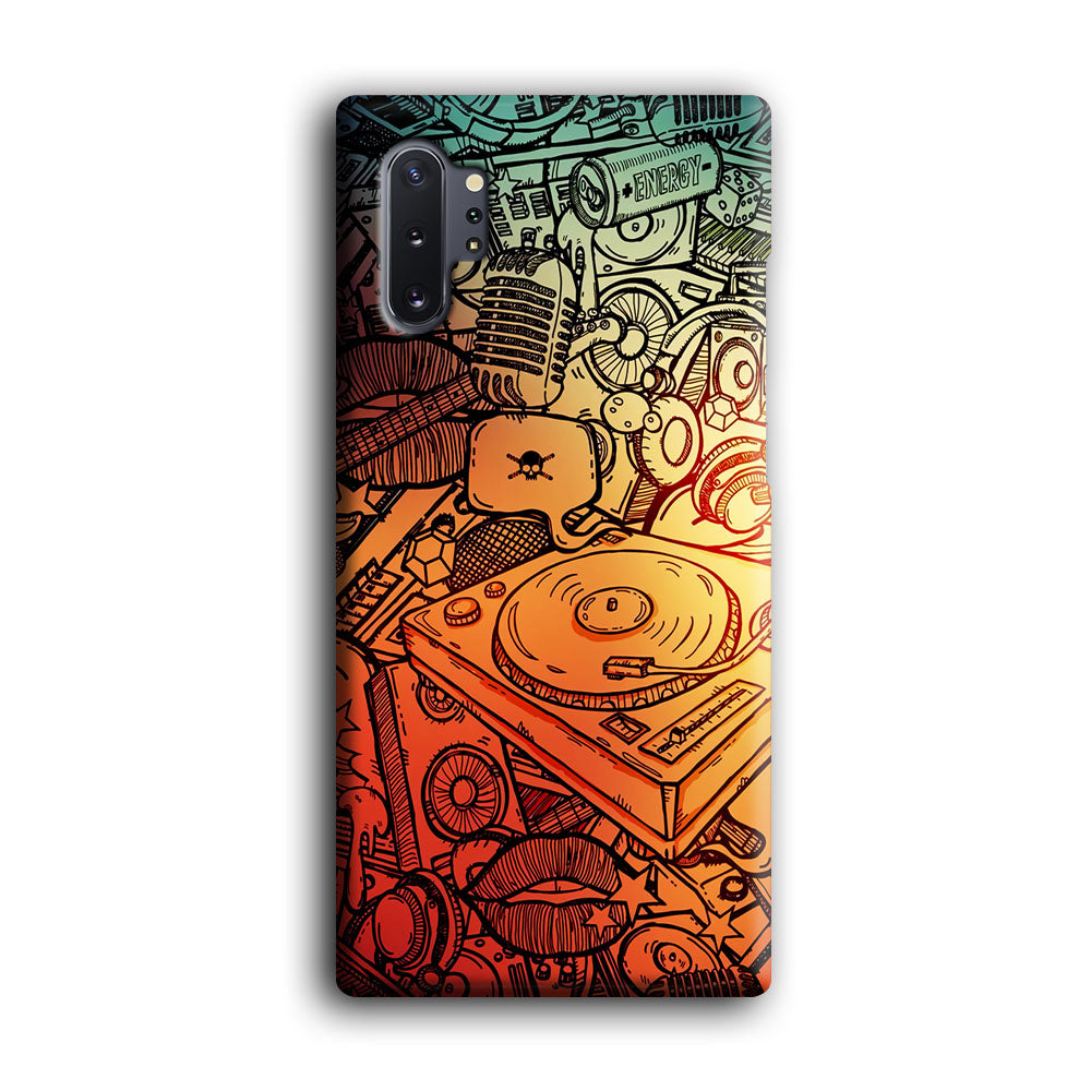 Music Graffiti Art Samsung Galaxy Note 10 Plus Case