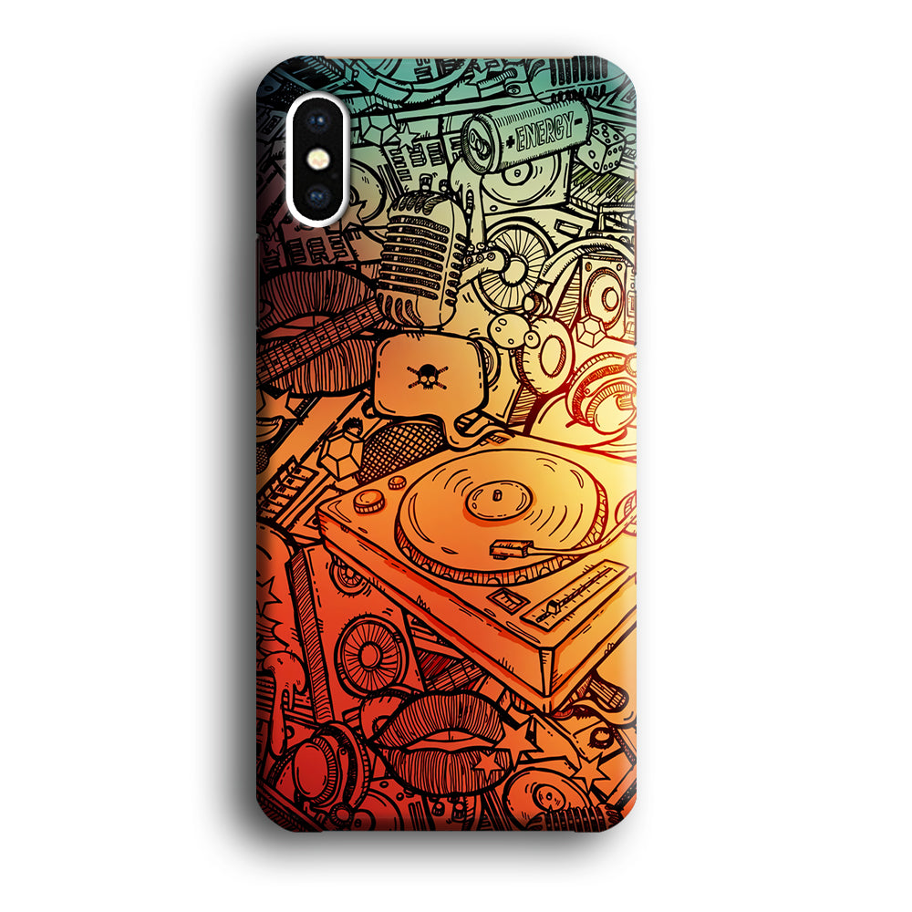 Music Graffiti Art iPhone X Case