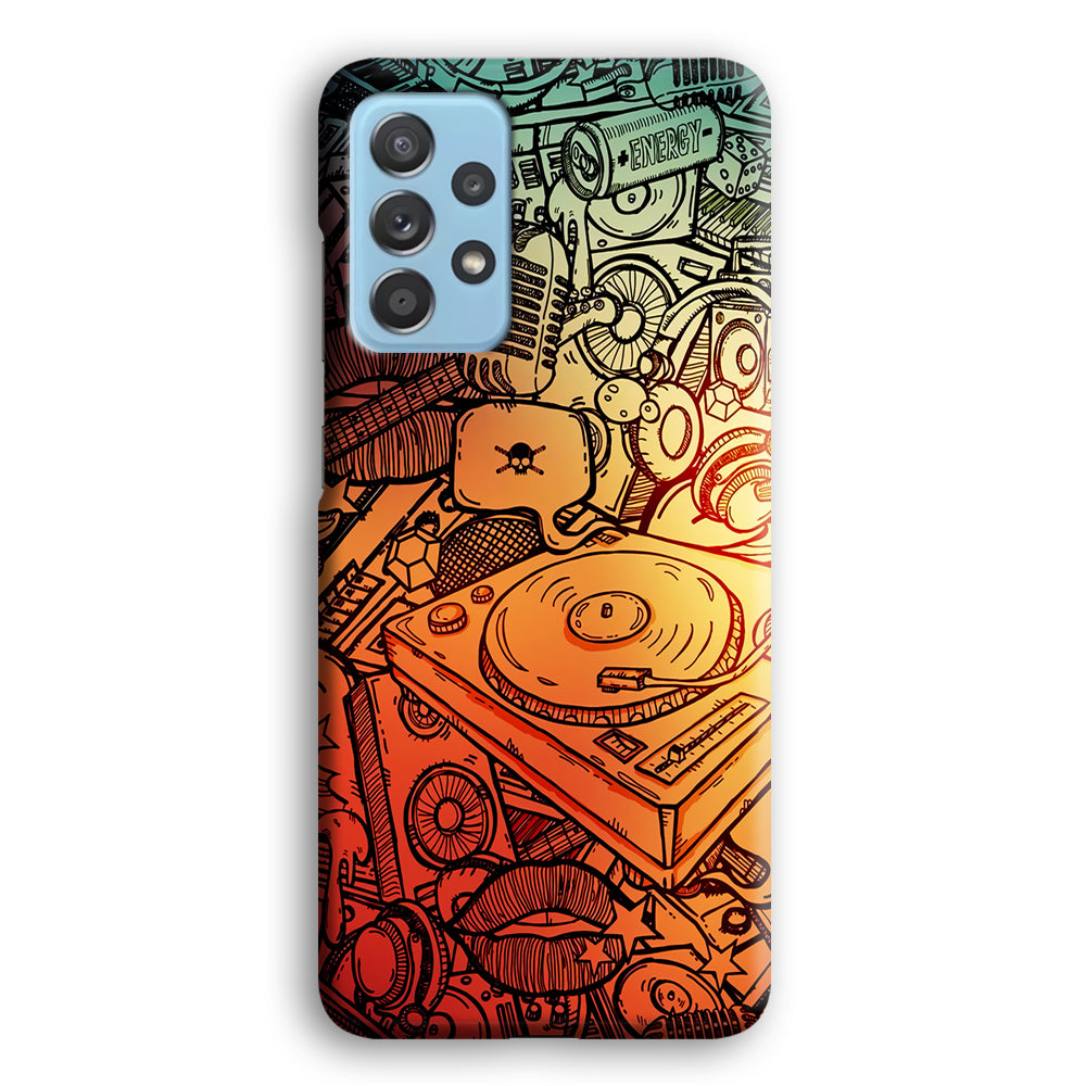 Music Graffiti Art Samsung Galaxy A52 Case